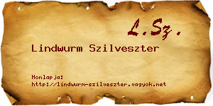 Lindwurm Szilveszter névjegykártya